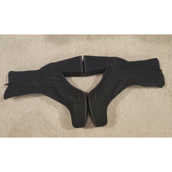 New ABOUND Steffie Platform Bootie In Black Glitter Women's Size 7 Zipper Party - Picture 6 of 9